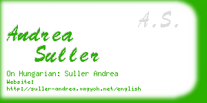 andrea suller business card